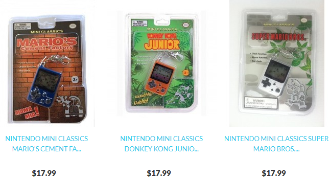 Nintendo Mini Classics- Buy One, Get TWO Free! Free shipping!