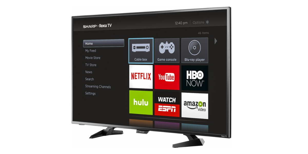 Sharp 43″ LED Smart HDTV With Roku Only $179.99!!