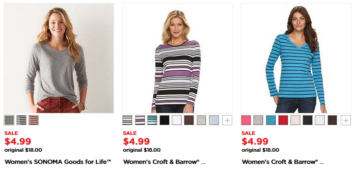 The Kohl’s Black Friday Sale! Women’s Tees Just $4.24! Cute Styles!