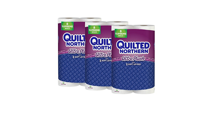 Quilted Northern Ultra Plush Toilet Paper, 24 Supreme (92+ Regular)Only $20.02 Shipped! Stock up Price!