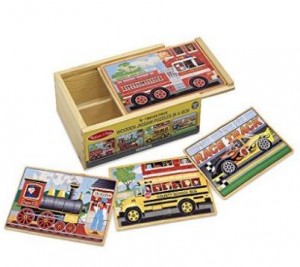 Amazon: Melissa & Doug Vehicles 4-in-1 Wooden Jigsaw Puzzles in a Storage Box Only $8.24! (Reg. $19.99)