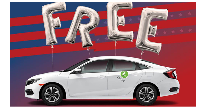 HOT! Zipcar: FREE Car Rental to Help You Get to the Polls! (Tomorrow, Nov. 8th Only)