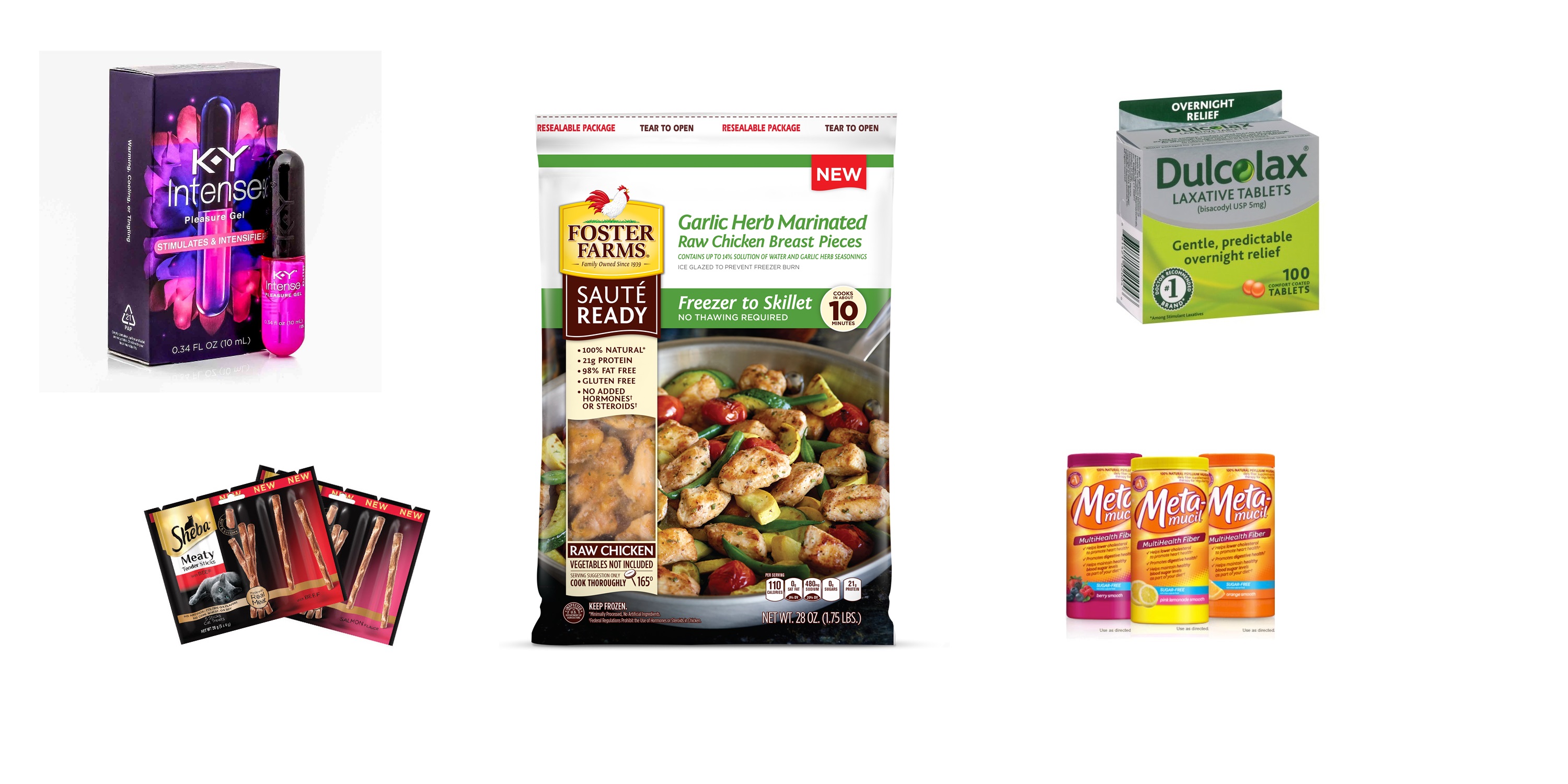 COUPONS: Foster Farms, K-Y, Sheba, Dulcolax, and Metamucil