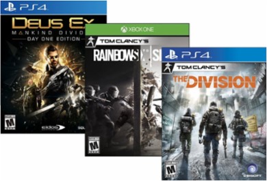 Save $30 or $45 on Select Video Games for Playstation 4, Xbox One or Windows!