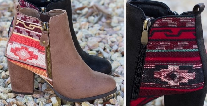 Aztec Ankle Bootie – Just $24.99! Free shipping! So cute!