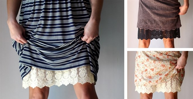 Lace Dress Extender with Full Slip – Just $15.99!