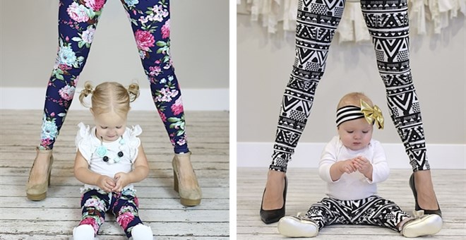 So cute! Mommy and Me Matching Leggings – Just $17.99!