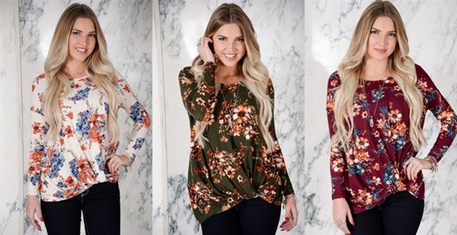 Floral Knotted Top – Just $22.99!