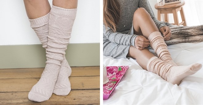 3 Pair Pack Cable Knee High Socks – Only $7.99!