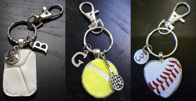 Personalized Ball Key Chains – Just $8.99! So fun!