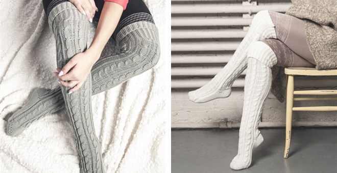 Cable Knit Over the Knee Socks – Just $6.99!