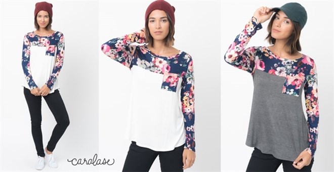 Floral Paneled Tunic – Just $22.99!