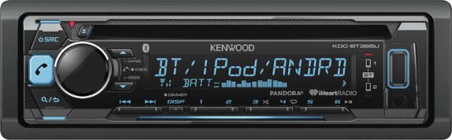 Kenwood CD Built-in Bluetooth In-Dash Deck with Detachable Faceplate – Just $79.99!