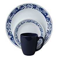 Corelle Livingware 16 piece Dinnerware Set, Service for 4, True Blue – $24.70!