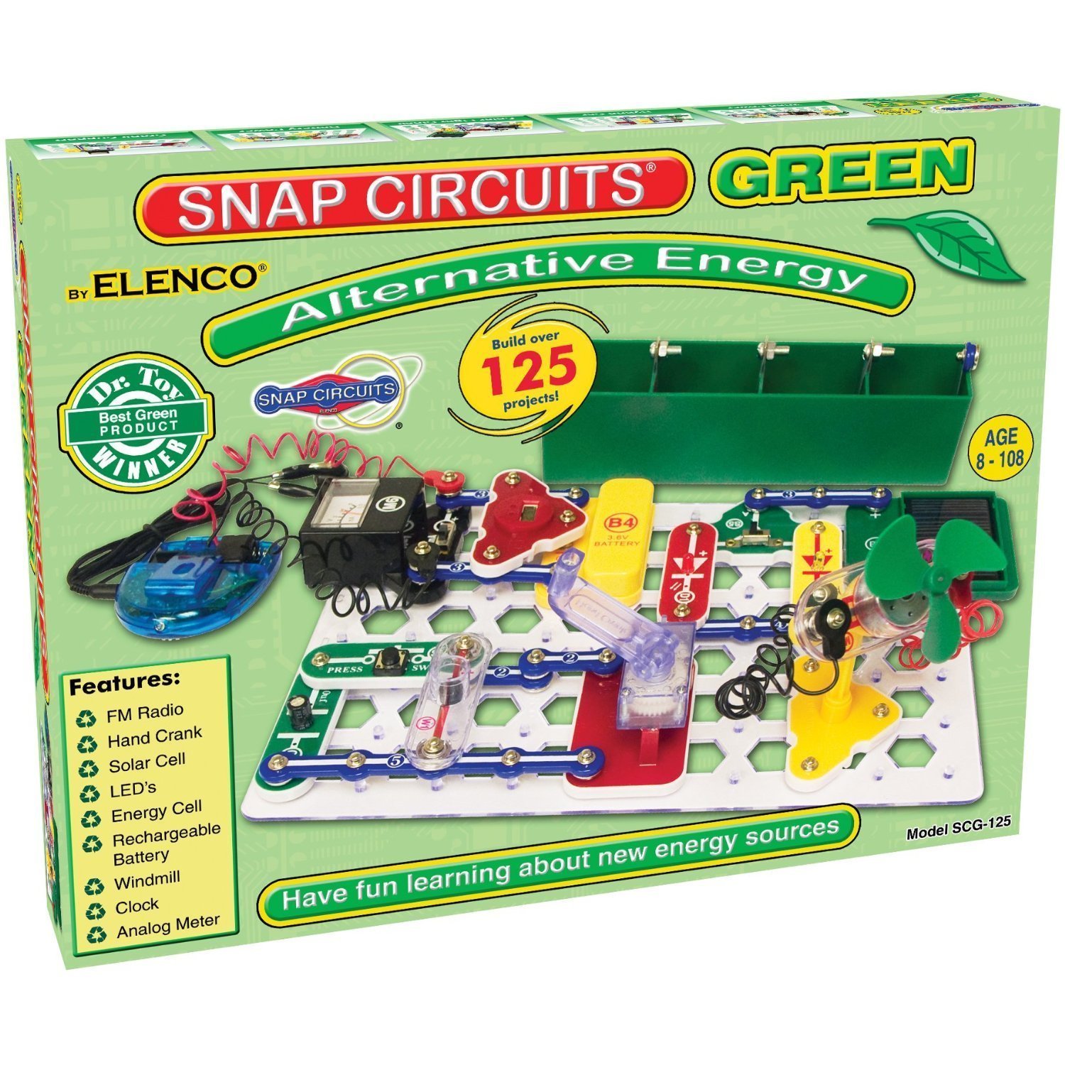 Snap Circuits Alternative Energy Green – Just $36.79!