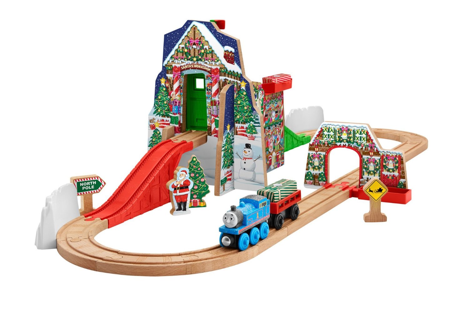 Price Drop! Fisher-Price Thomas the Train Wooden Railway Santa’s Workshop Express – Just $39.99!