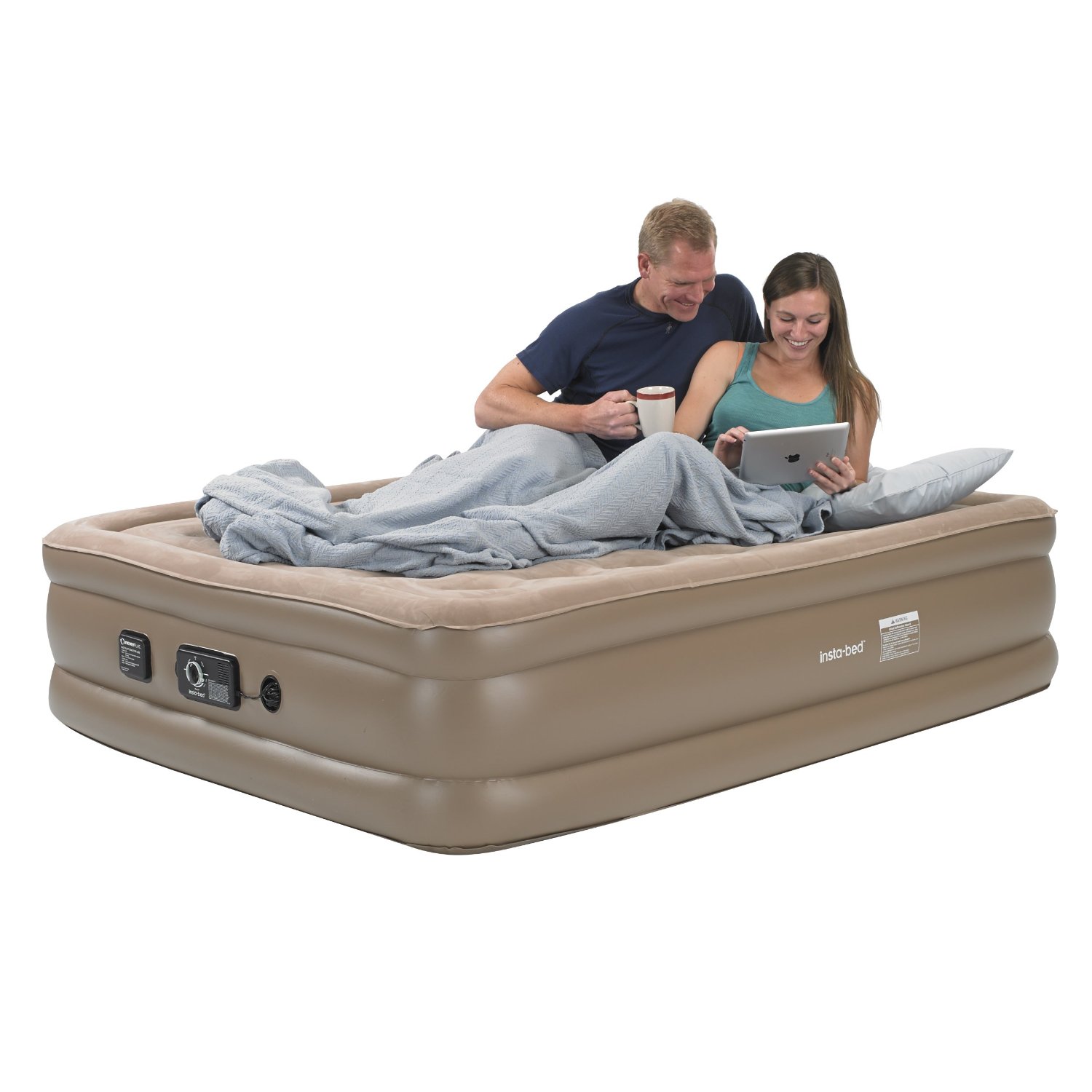 Insta-Bed Raised Air Mattress with Never Flat Pump – Queen – Just $87.99!