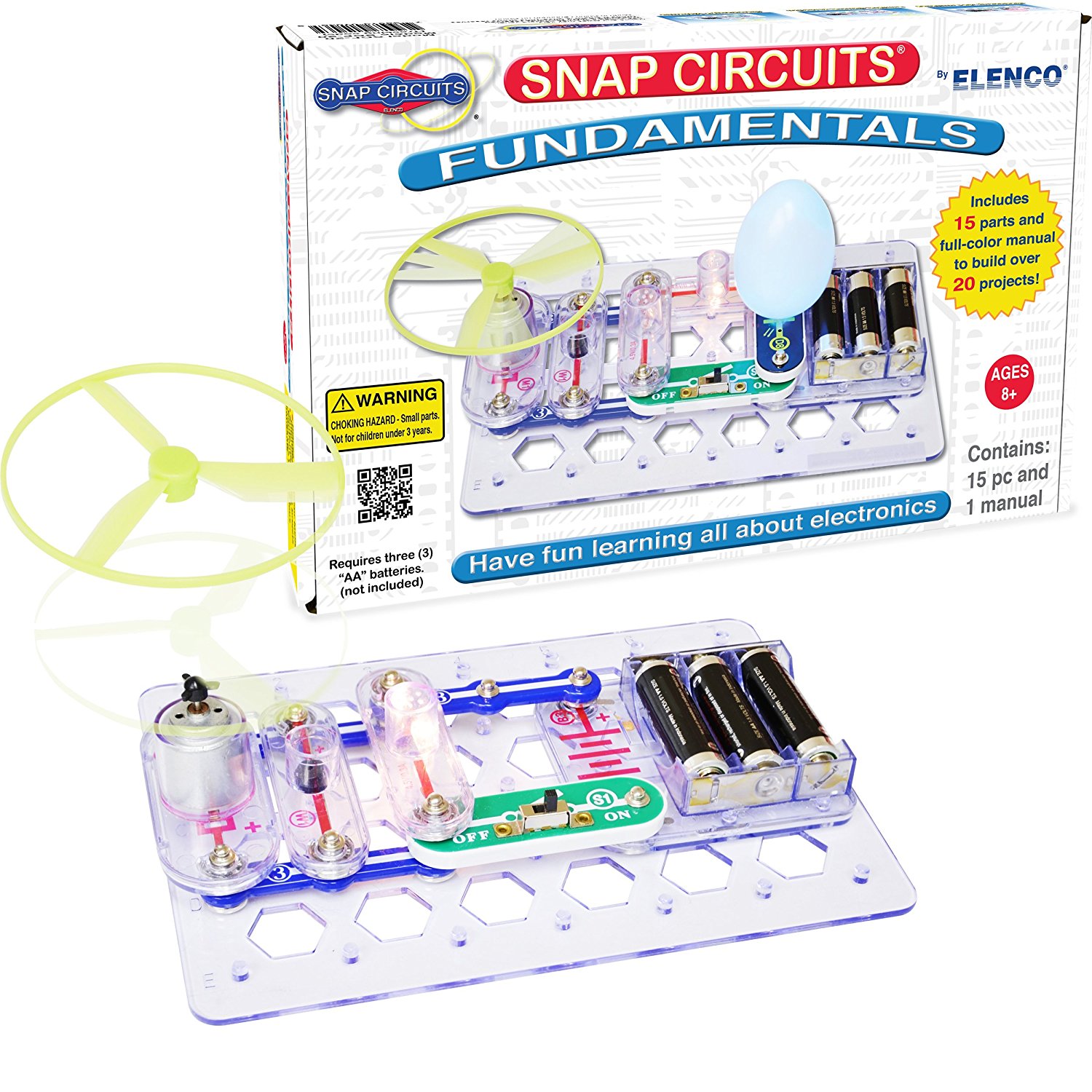 Snap Circuits Fundamentals: An Introduction to Electronics Circuits Science Kit – Just $8.08!