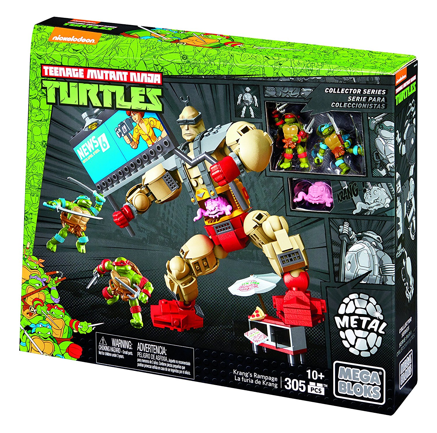 Mega Bloks Teenage Mutant Ninja Turtles Collectors Krang’s Rampage – Just $9.43!