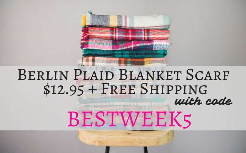 Fashion Friday! Berlin Plaid Blanket Scarves – Just $12.95! Free shipping!