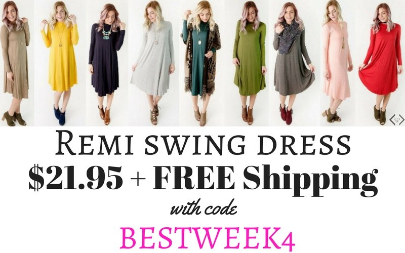 Cents of Style! Remi Swing Dress for $21.95! Free Shipping!