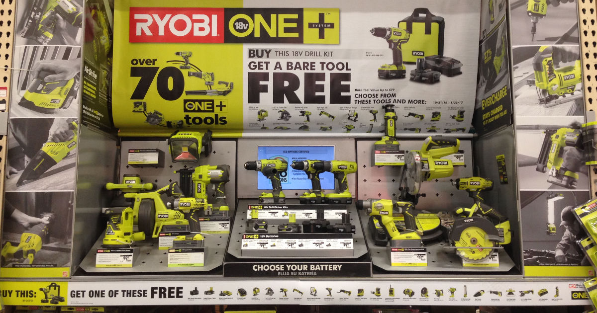 BOGO Free Ryobi Tool Deal at Home Depot!