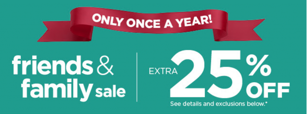 Kohl’s Once A Year Friends & Family Sale! 25% Off Your Entire Order For Everyone!