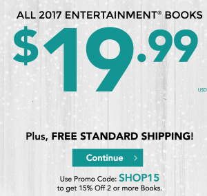 2017 Entertainment Books Just $19.99 & FREE Shipping!