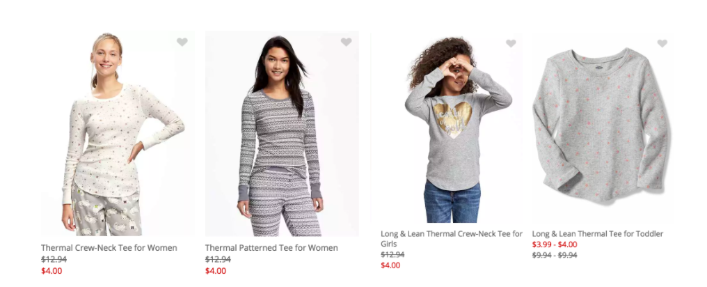 Long Sleeve Thermal Tee’s For The Whole Family $4.00 Today Only At Old Navy! Long Sleeve Thermal Tee’s For The Whole Family $4.00 Today Only At Old Navy!