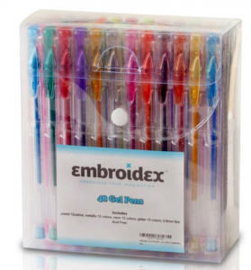 Highly Rated Embroidex 48 Piece Multi-Color Gel Pen Set Just $9.99!