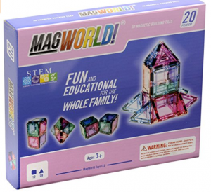 MagWorld Toys Magnetic 20-Piece Construction Set $10.50 Today Only!