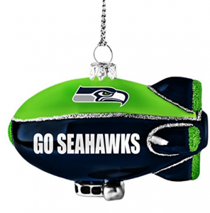 NFL Glitter Glass Blimp Ornaments Just $6.99! Perfect For Ornament Exchanges!