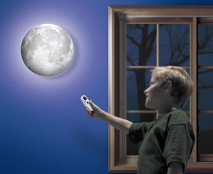 Moon In My Room Remote Control Wall Décor Night Light Just $14.44!