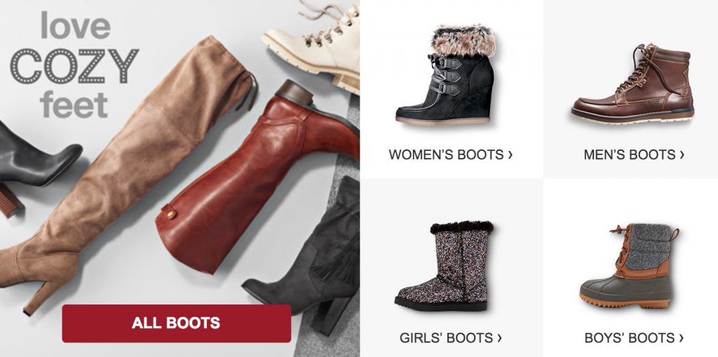 50% Off Boots For The Whole Family Today Only At Target!