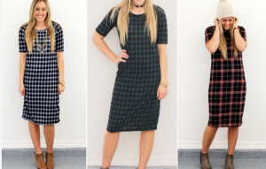 HURRY! The Everyday Tee Dress In Plaid Just $21.99!