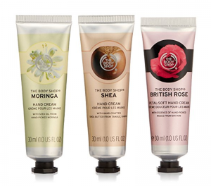 The Body Shop Handfuls of Caring Happiness Trio Hand Cream Gift Set Just $9.99 As Add-On Item!