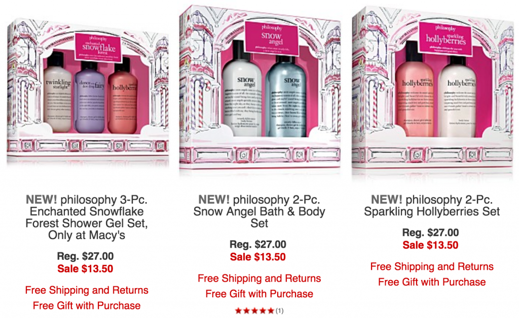 Philosophy 3-Piece Gift Sets As Low As $13.50 At Macy’s!
