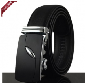 Alloy Buckle Solid Color Faux Leather Belt For Men Just $9.59 Shipped!