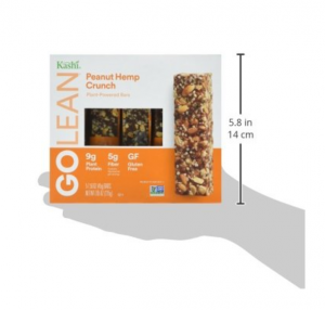Kashi GOLEAN Plant-Powered Bars Peanut Hemp Crunch 5-Count Just $2.82 Shipped!