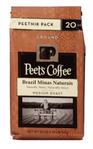 Peet’s Coffee Peetnik Pack Brazil Minas Naturais Ground 20oz. Bag Just $10.08 Shipped!