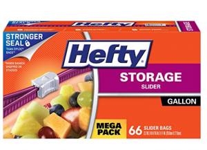 Hefty Slider Storage Bags Gallon Size 66-Count Just $5.51!