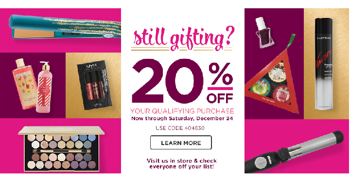 Wahoo! ULTA: Take 20% off Your Entire Purchase!