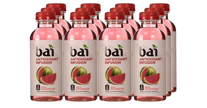 Bai Kula Watermelon, Antioxidant Infused Beverage, 18 Ounce (Pack of 12) for only $11.06 Shipped!