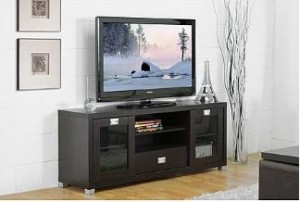 Baxton Studio Matlock Modern TV Stand with Glass Doors – Only $136.71 + Earn $23.67 in SYW Points!