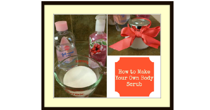 How to Make Body Scrub for Cheap- Help Your Dry, Cracked Skin Become Smooth! Fun Gift Idea Too!
