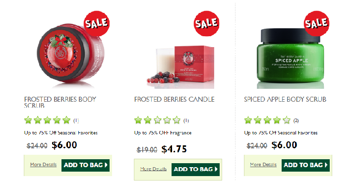 The Body Shop: Take up to 75% off + FREE Shipping! Get Body Scrub for Only $6 Shipped! (Reg. $24)