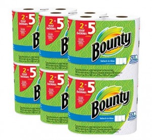 Bounty Select-a-Size Paper Towels, White, Huge Roll (12 Count) – Only $21.74!