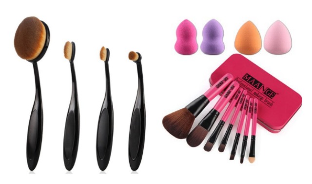 HOT! 7 Piece Makeup Brush Set with Box & 4 Blenders Only $3.42! Plus, 4 Piece Makeup Brush Set Only $3.06!