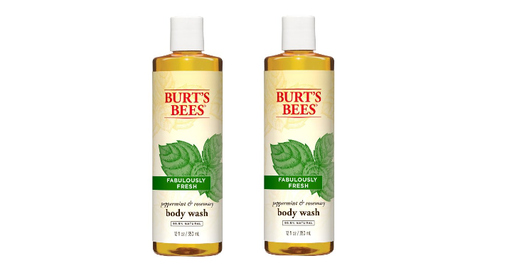 Burt’s Bees Peppermint and Rosemary Body Wash, 12 Ounces for only $4.08! (Reg. $7.99)