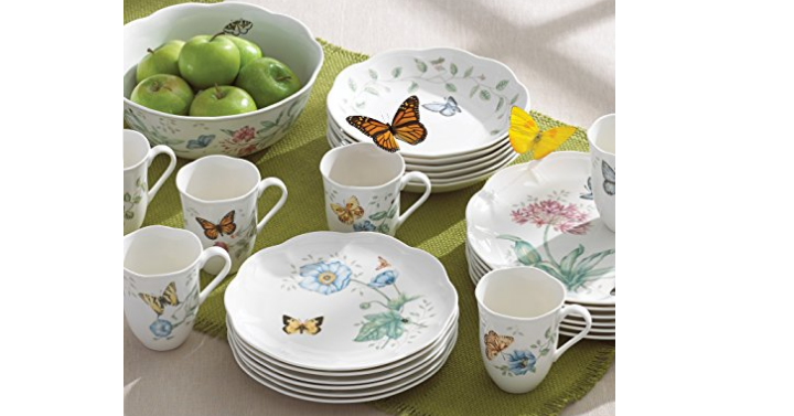 Lenox Butterfly Meadow 18-Piece Dinnerware Set for only $94 shipped! (Reg. $354)